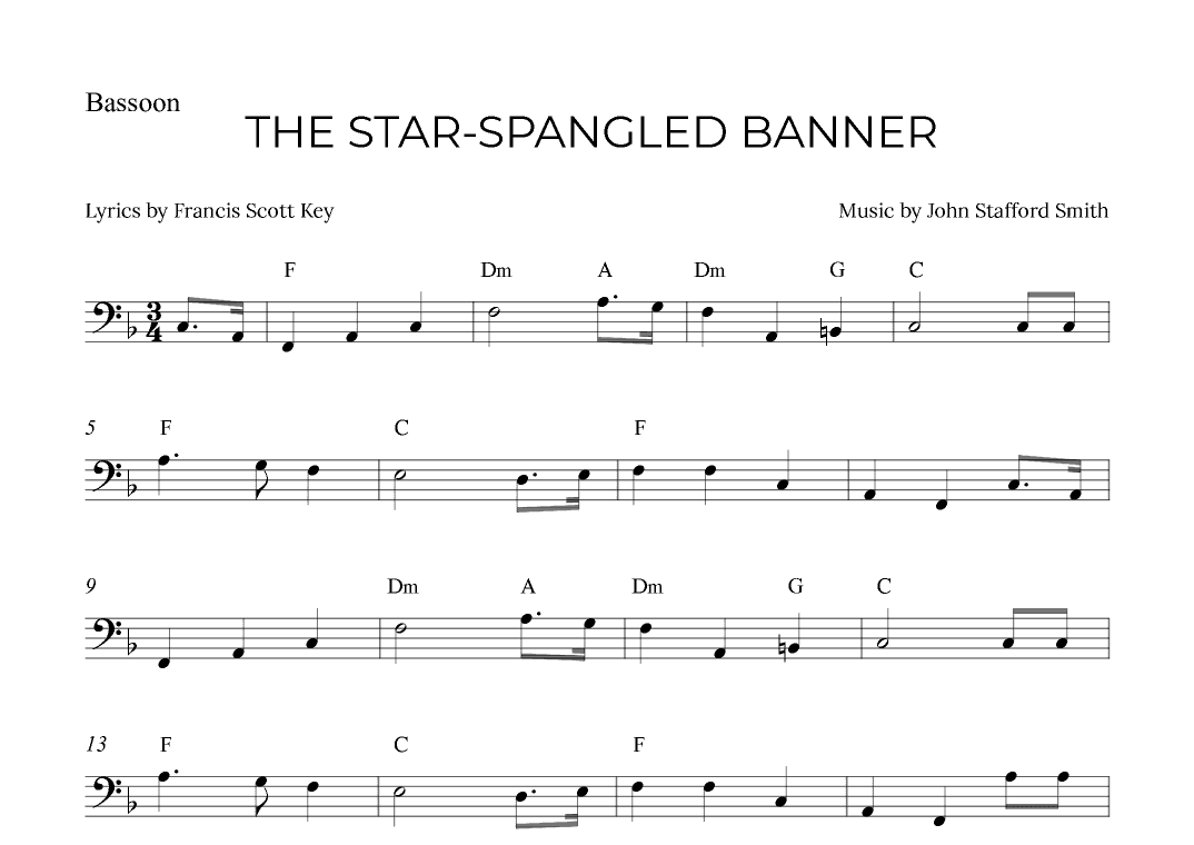 THE STAR-SPANGLED BANNER (arr. Alex Nunes Rodrigues)