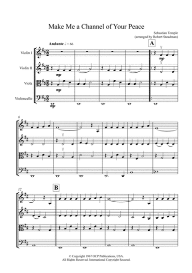 Make Me A Channel Of Your Peace (prayer Of St. Francis) (arr. Robert Steadman)