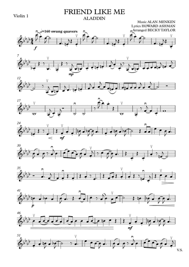 Friend Like Me (arr. Becky Taylor)