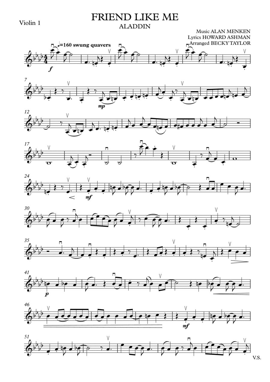 Friend Like Me (arr. Becky Taylor)