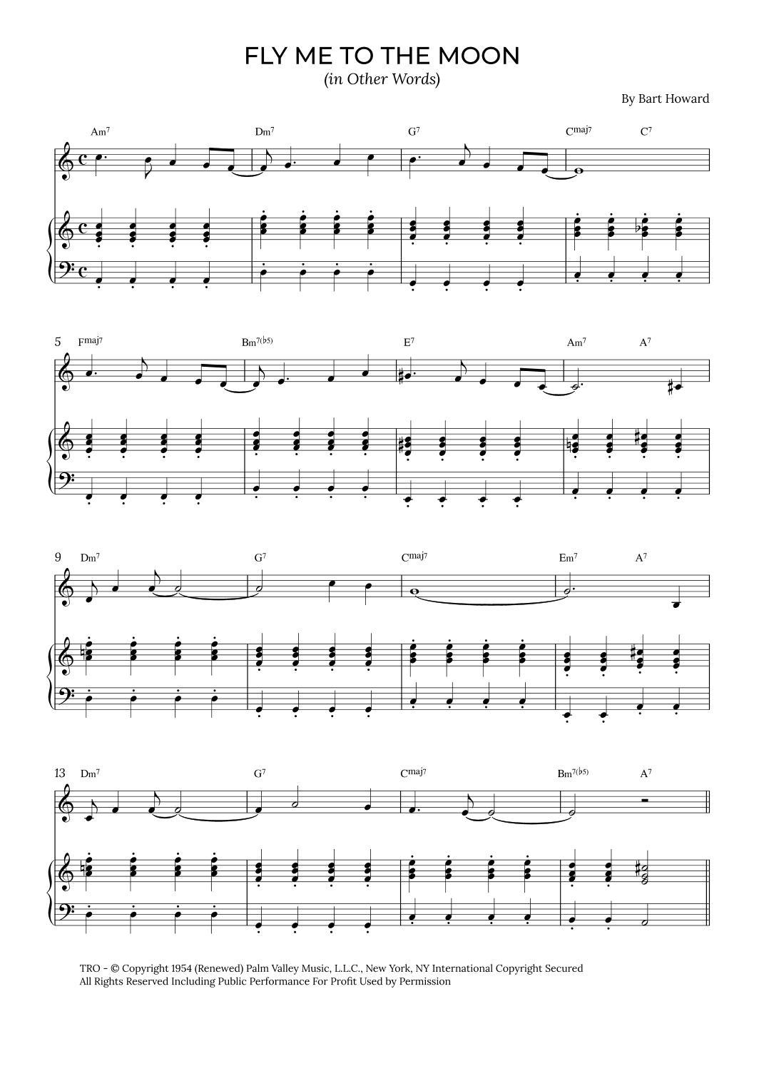 Fly Me To The Moon (in Other Words) (arr. Alex Nunes Rodrigues)