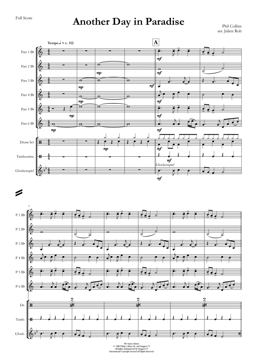 Another Day In Paradise (arr. Julien Roh)