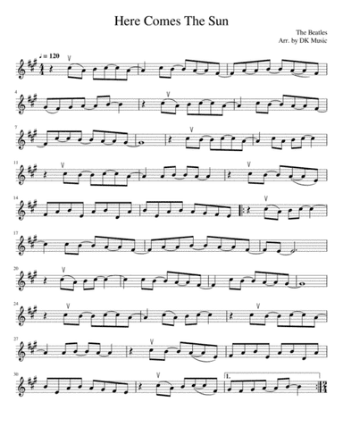 Here Comes The Sun (arr. DK Music)