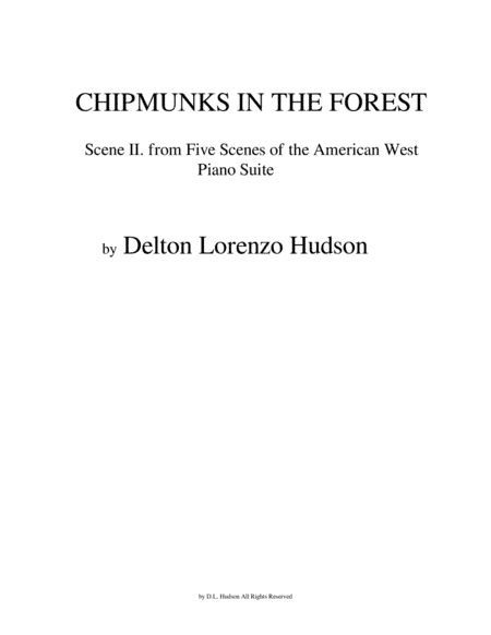 Chipmunks In The Forest