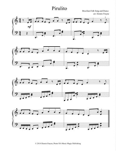 Pirulito (arr. Dennis Frayne)
