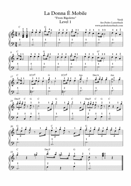 La Donna É Mobile (arr. Pedro Lutterbach)