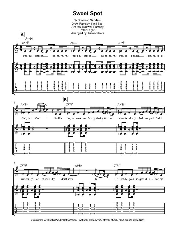 Sweet Spot (arr. Tunescribers)
