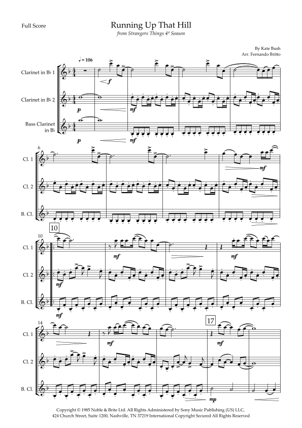 Running Up That Hill (arr. Fernando Britto)