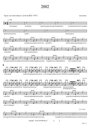 2002 (arr. COPYDRUM)