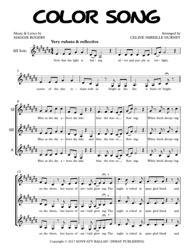 Color Song (arr. Celine Durney)
