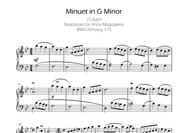Minuet in G minor BWV Anh. 115 - J.S Bach (arr. Ygor Nunes)