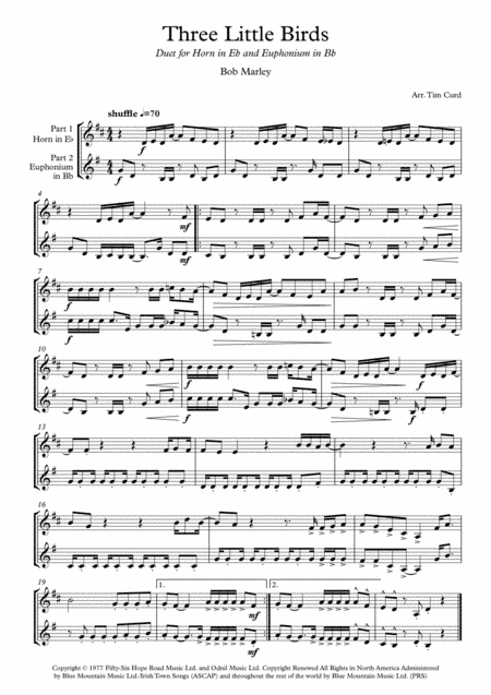 Three Little Birds (arr. Tim Curd)