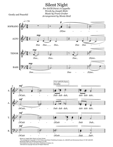 Silent Night, Holy Night (arr. Monte Reid)