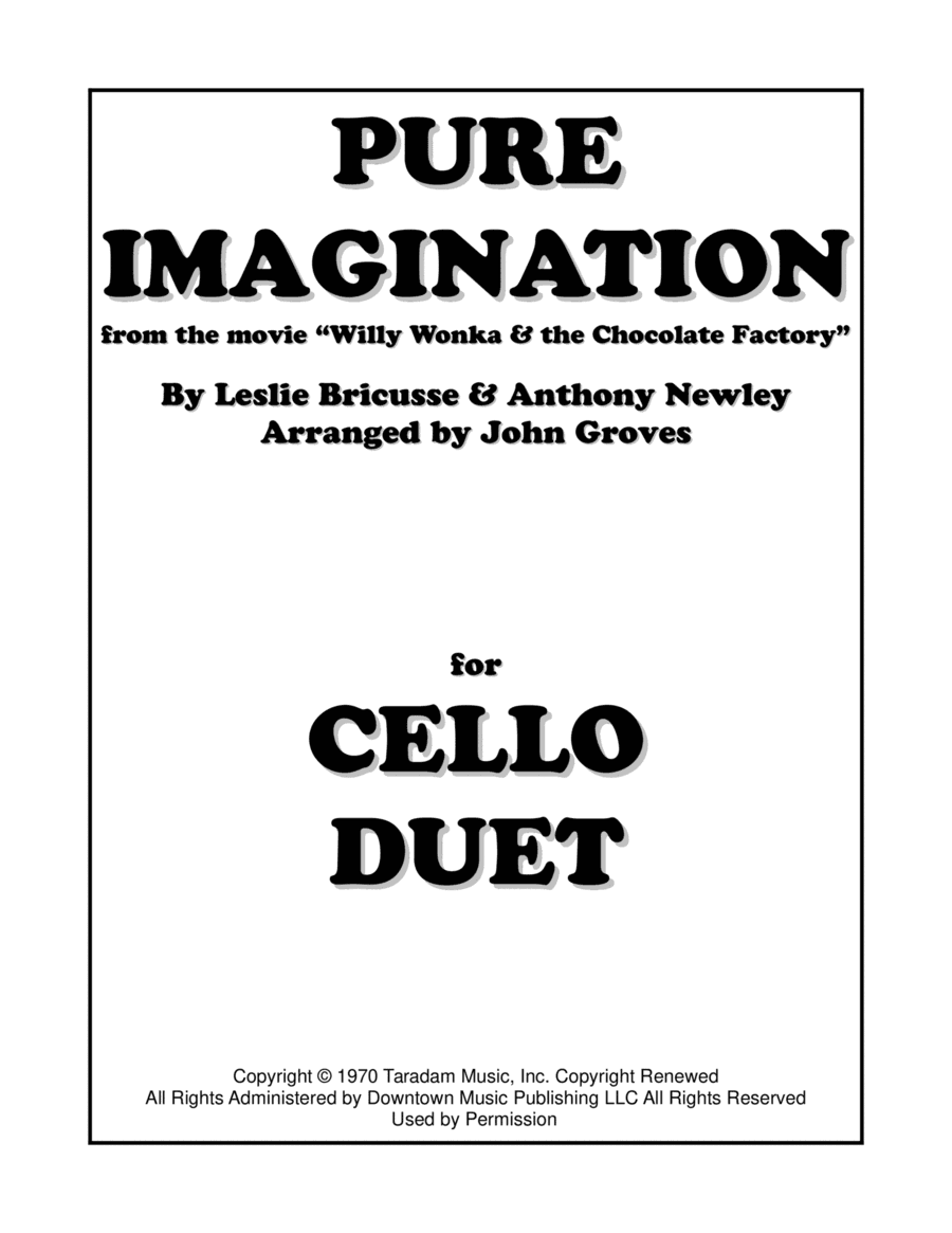 Pure Imagination (arr. John Groves)