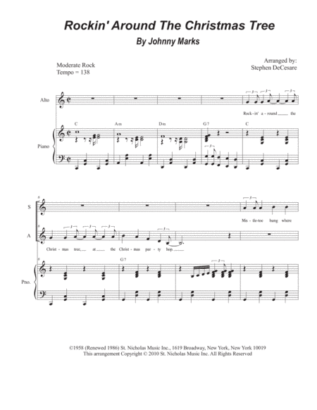 Rockin' Around The Christmas Tree (arr. Stephen DeCesare)
