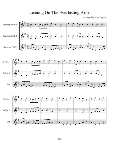 Leaning On the Everlasting Arms (arr. Alan Deyton)