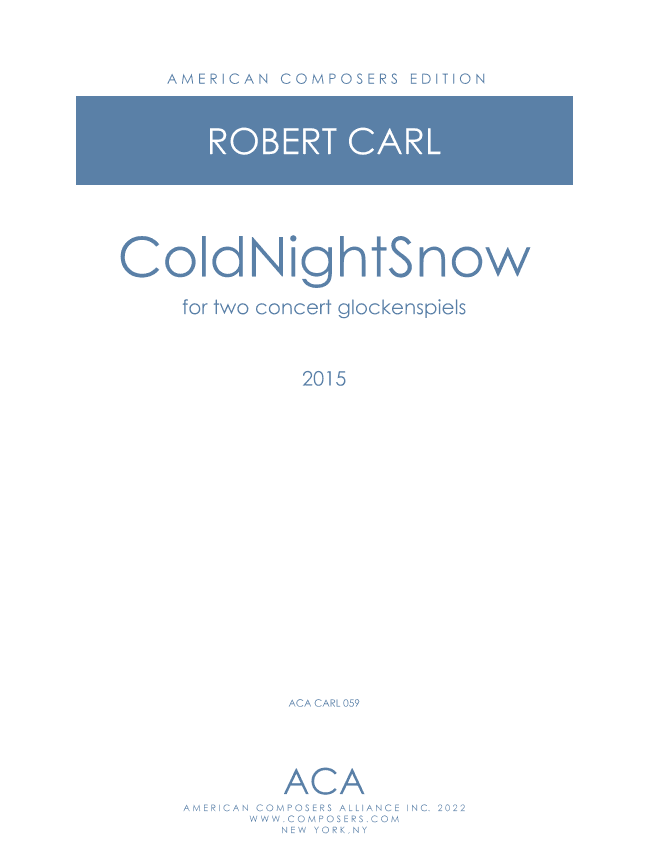 [Carl] ColdNightSnow