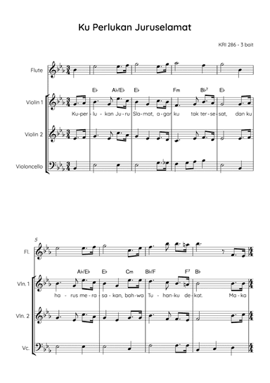 I Must Have The Savior With Me / 'Ku Perlukan Juruselamat (arr. Angie Wiranata)