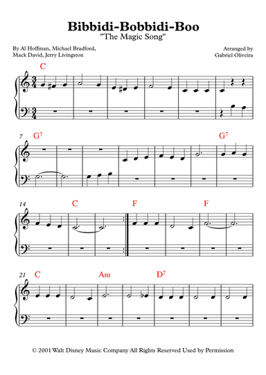 Put It Together (bibbidi Bobbidi Boo) (arr. Gabriel Oliveira)