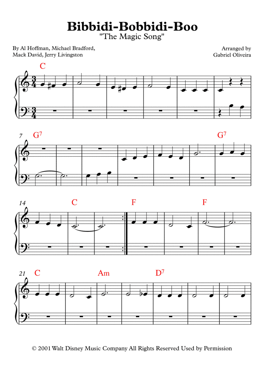 Put It Together (bibbidi Bobbidi Boo) (arr. Gabriel Oliveira)