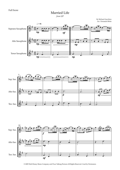 Married Life (arr. Fernando Britto)