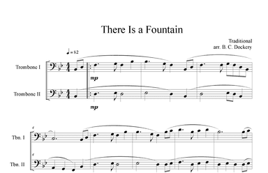 There is a Fountain (Trombone Duet) (arr. B. C. Dockery)
