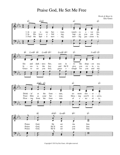 Praise God He Set Me Free