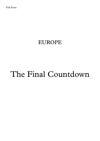 Final Countdown (arr. Leandro Cardoso)
