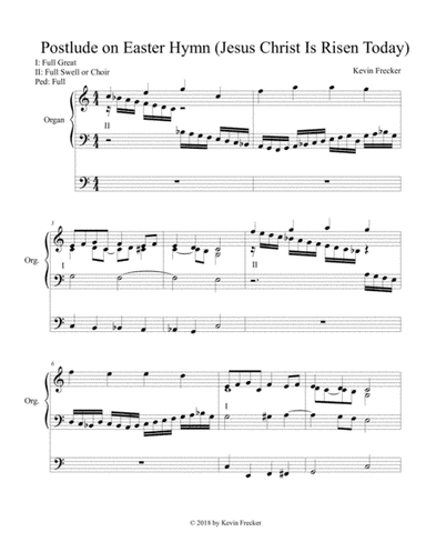 Postlude on Easter Hymn (arr. Kevin Frecker)