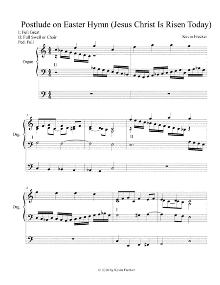 Postlude on Easter Hymn (arr. Kevin Frecker)