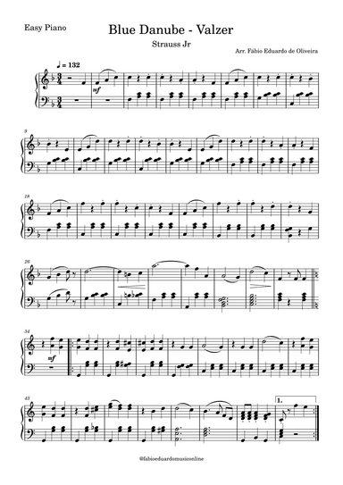 The Blue Danube (Strauss) (arr. Fabio Eduardo de Oliveira)