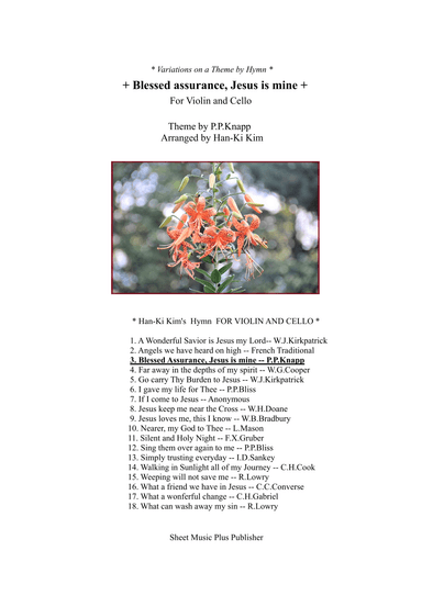 Blessed Assurance Jesus is mine (For Violin and Cello) (arr. Han-Ki Kim)