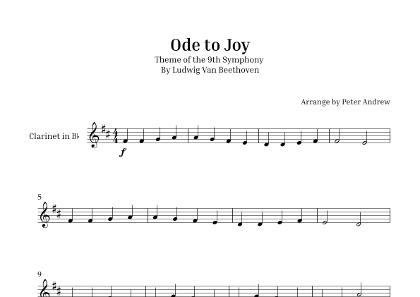 Ode to Joy (arr. Peter Andrew)