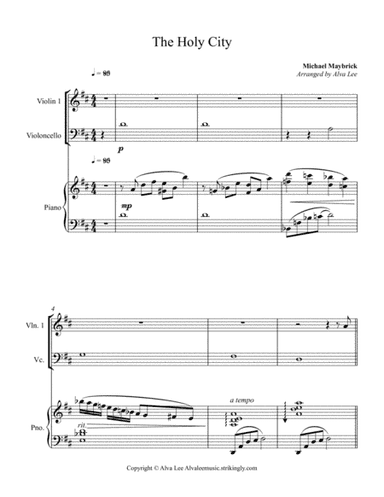 The Holy City - mp3 and score (arr. Alva J. Lee)