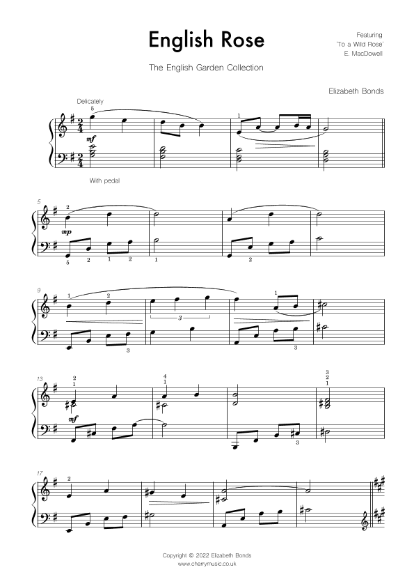 English Rose (arr. Elizabeth Bonds)