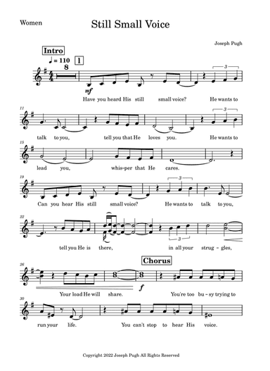 Still Small Voice(Choir))