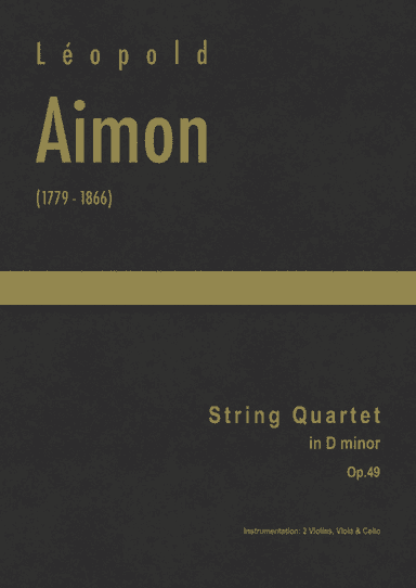 Aimon - String Quartet in D minor, Op.49 (arr. J.G. Cucó Barber)
