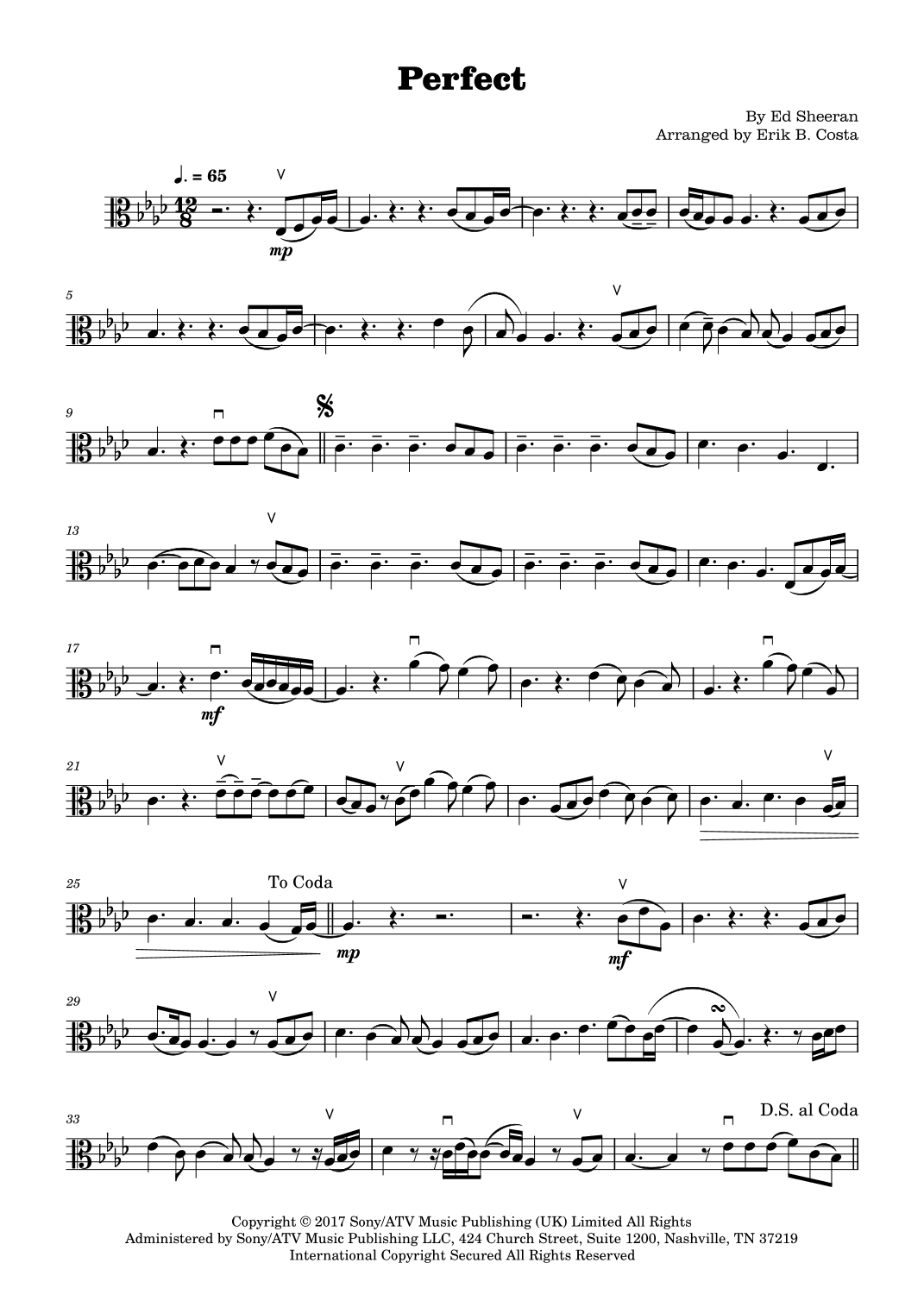 Perfect (arr. Erik B. Costa)