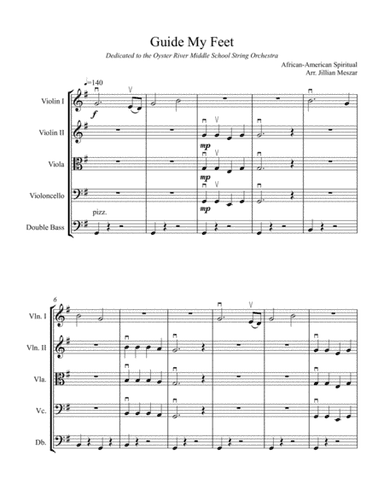 Guide My Feet (arr. Jillian Meszar)