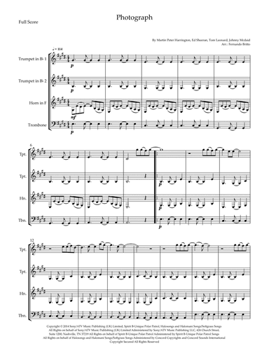 Photograph (arr. Fernando Britto)