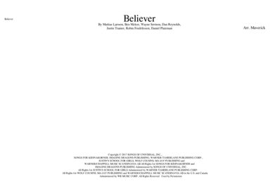 Believer (arr. Maverick)