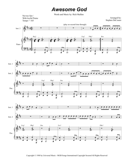 Awesome God (arr. Stephen DeCesare)