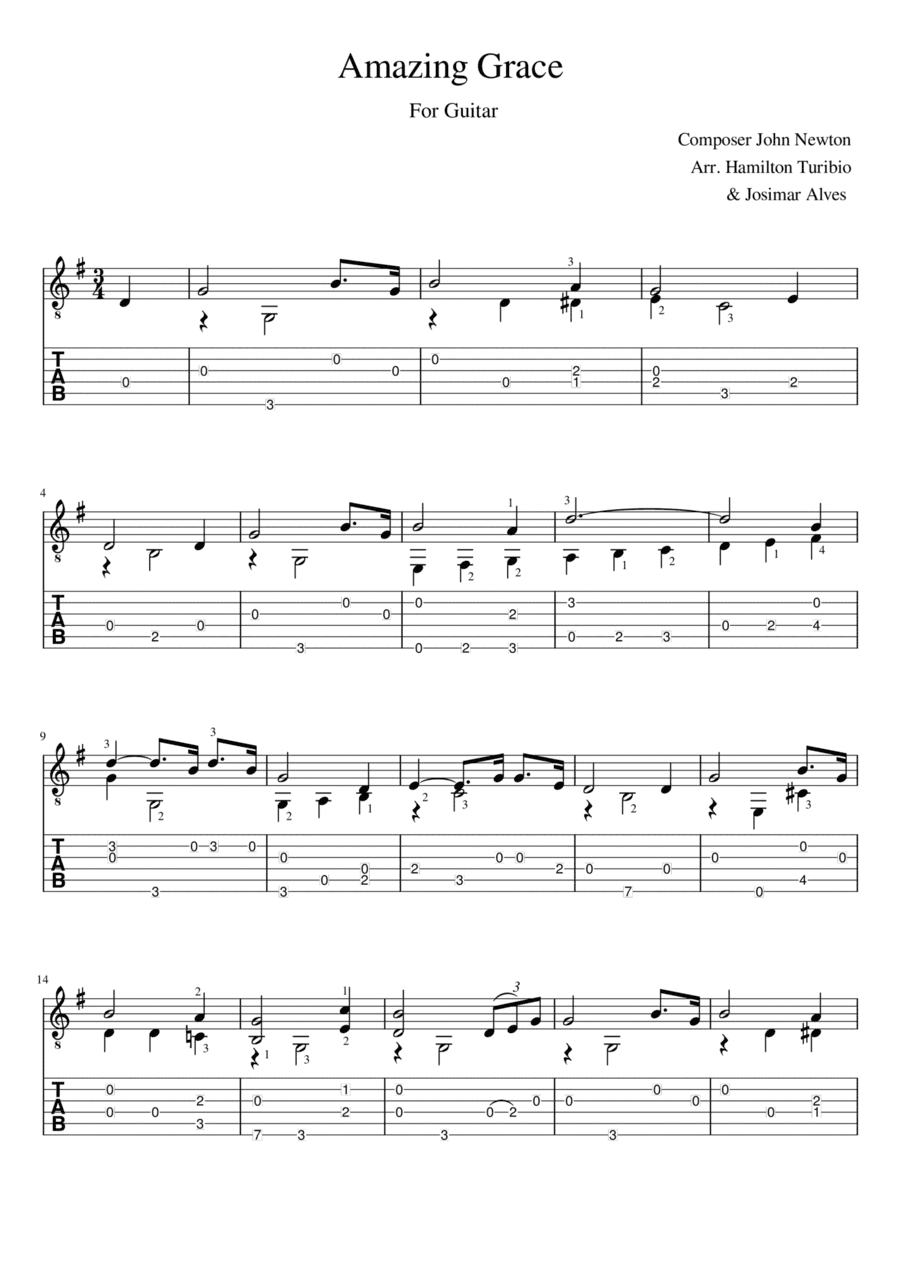 Amazing Grace (arr. Josimar Alves Fonseca)