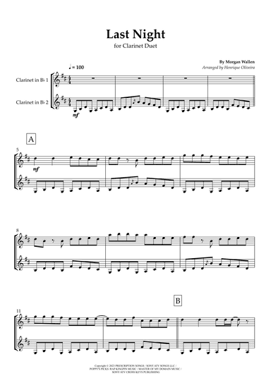 Last Night (arr. Henrique Oliveira)
