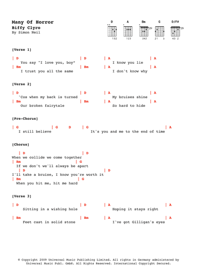Many Of Horror (when We Collide) (arr. Alex Davis)