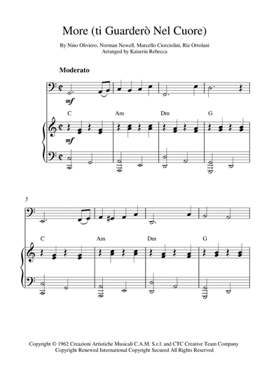 More (ti Guarderò Nel Cuore) (arr. Kaiserin Rebecca)