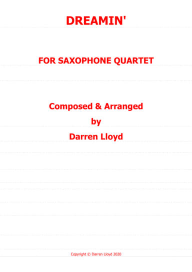 Dreamin' Saxophone quartet