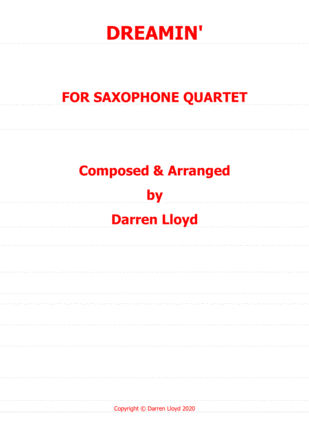 Dreamin' Saxophone quartet