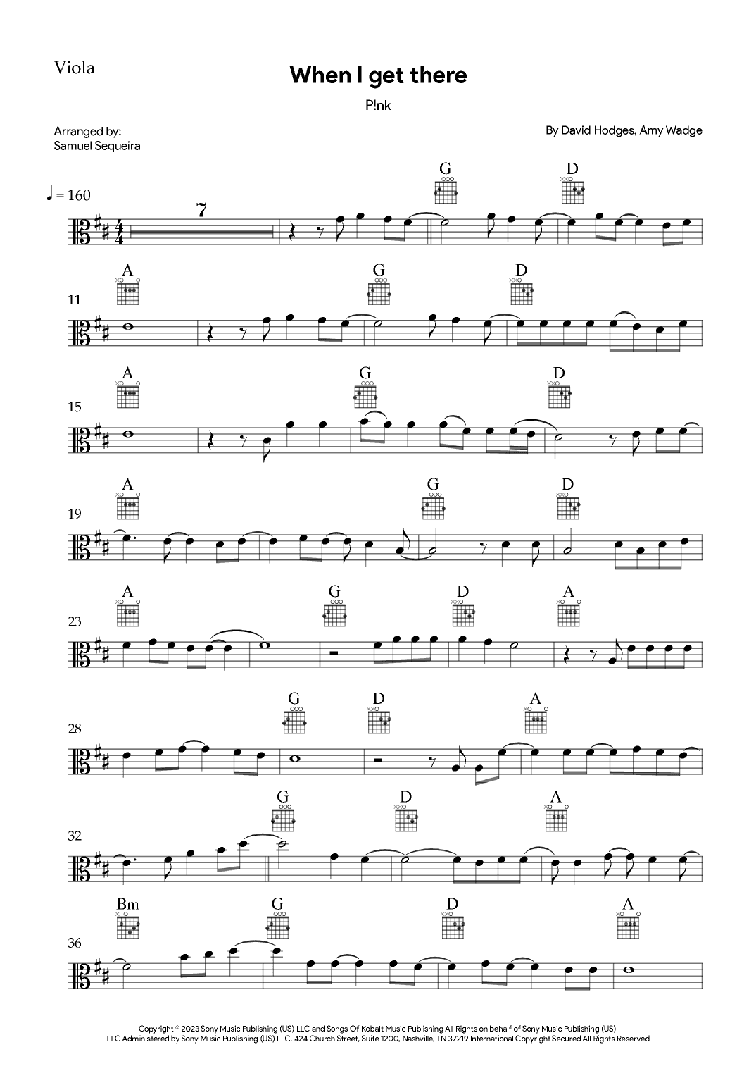 When I Get There (arr. Samuel Sequeira)