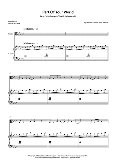 Part Of Your World (reprise) (arr. Samuel Sequeira)